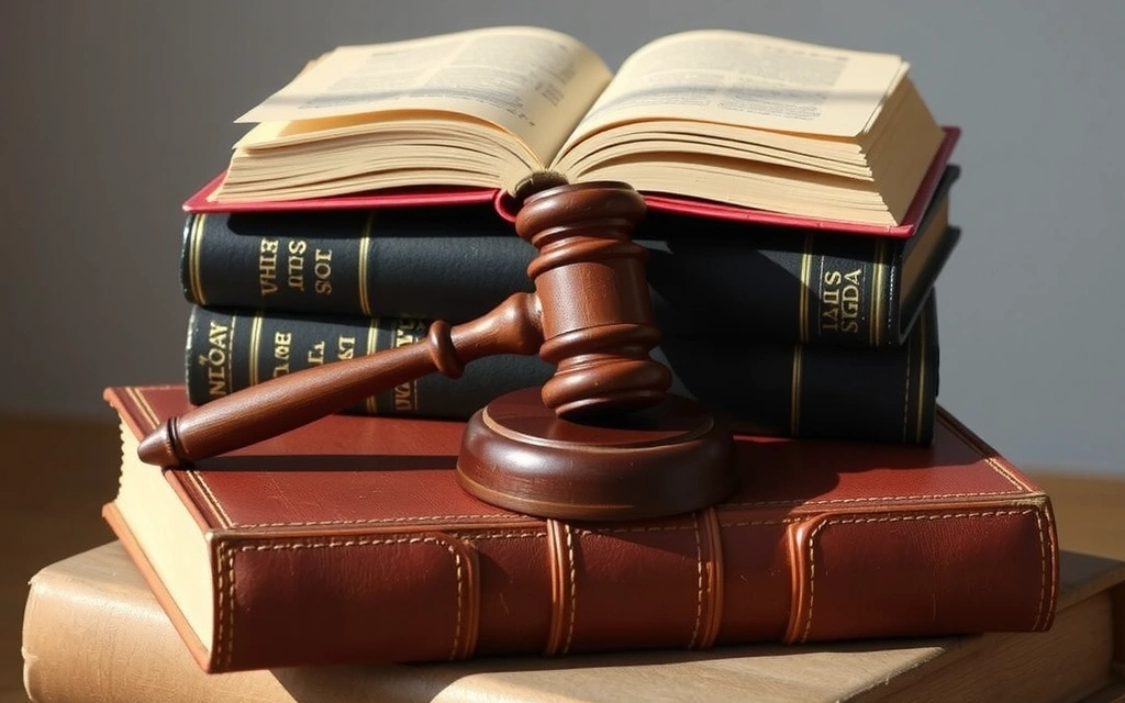 Gavel and law books, symbolizing legal framework